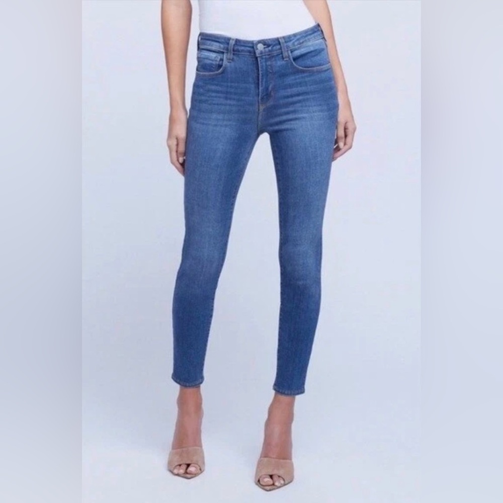 L'AGENCE Blue Skinny Jeans